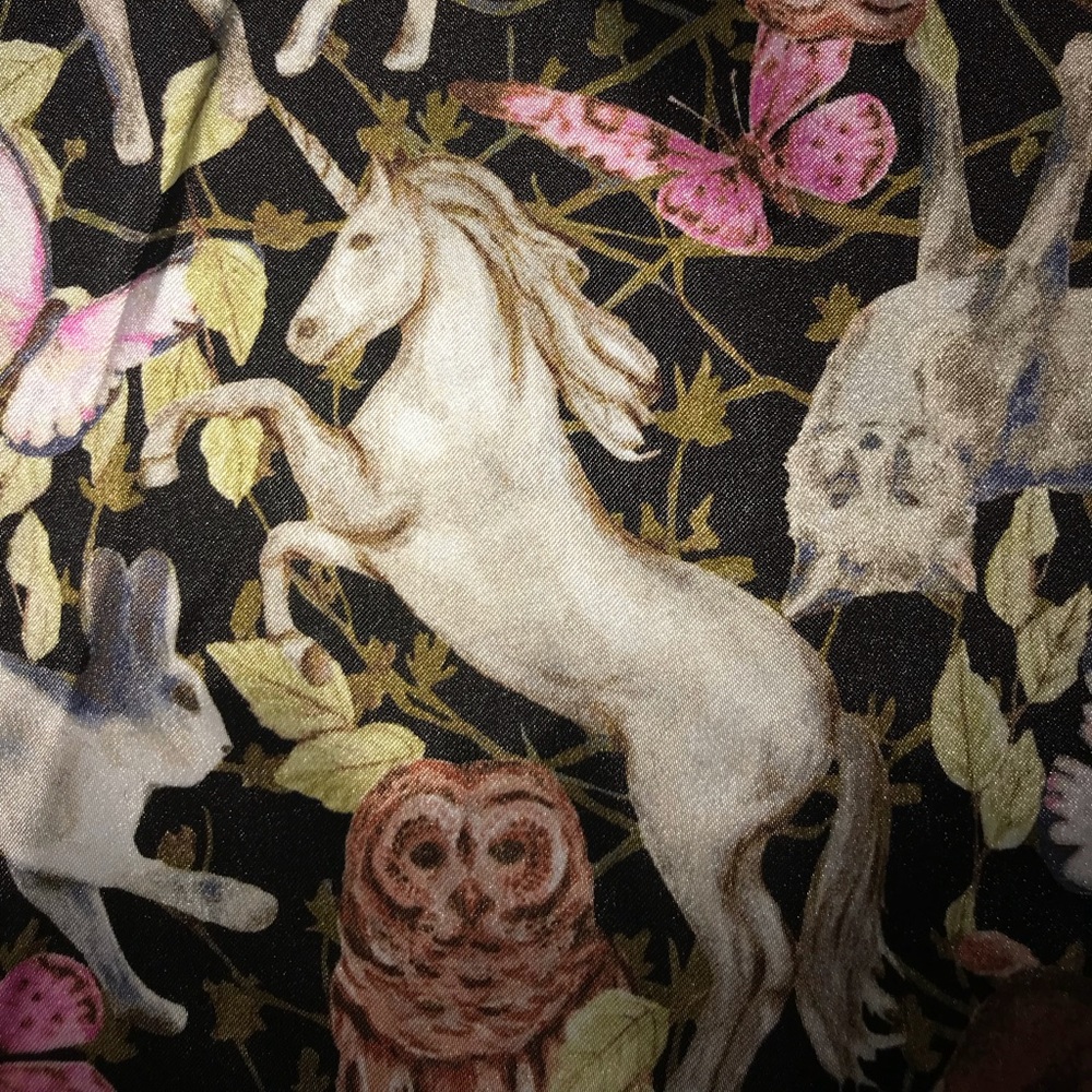Victoria’s Secret pajama top, unicorn, owl, wolf